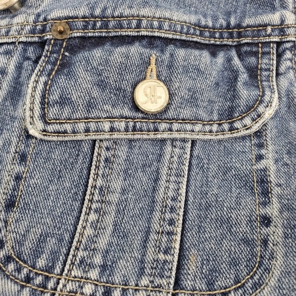 Rafaella Women's Medium Blue Denim Jean Vest - Picture 9 of 10